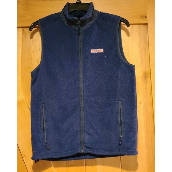 Vineyard Vines Other - Vineyard Vines Mens Size XS Fleece Vest Blue Zip Up